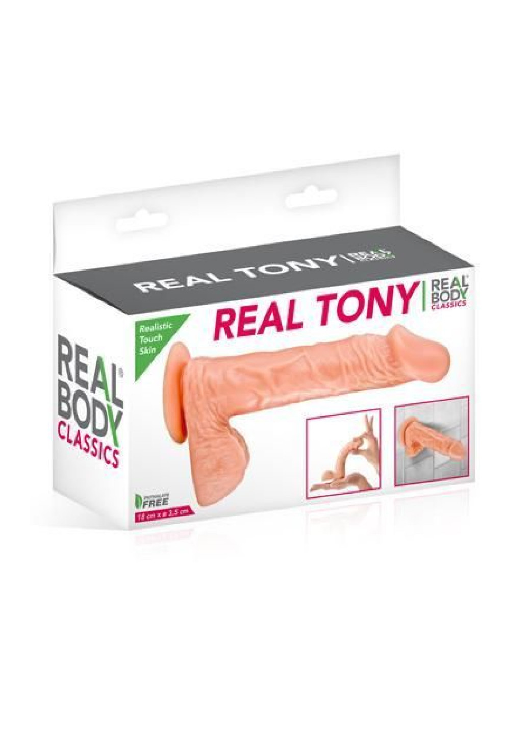 Фаллоимитатор - Real Tony Flash, TPE, диаметр 3,5см Real Body (251277006)