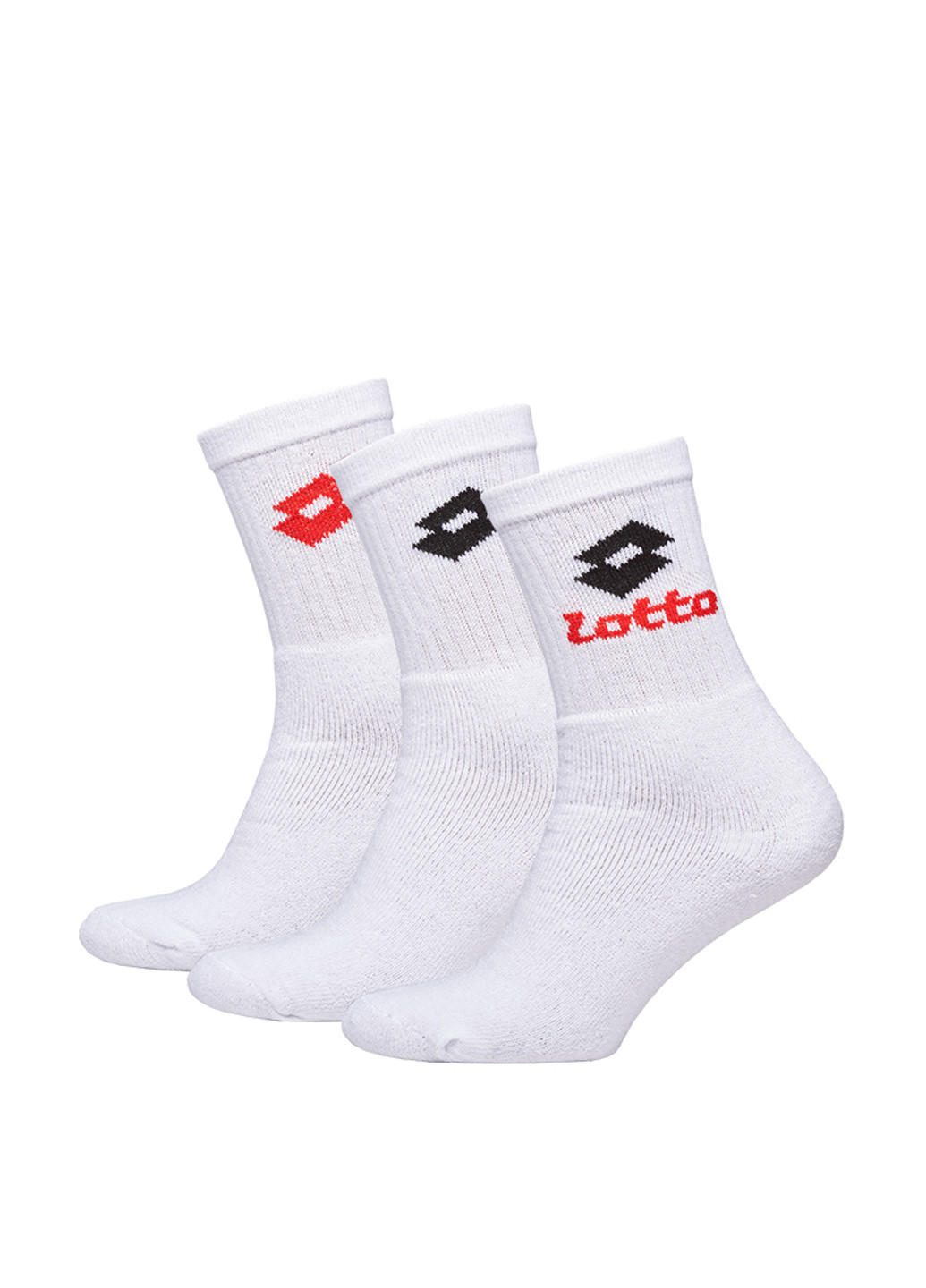 Шкарпетки (3 пари) Lotto малюнки білі спортивні