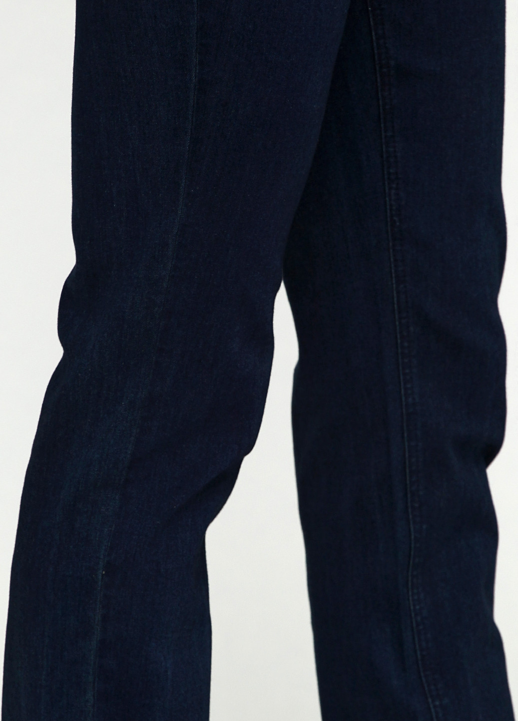 Джинси BRANDTEX CLASSIC прямі однотонні темно-сині джинсові