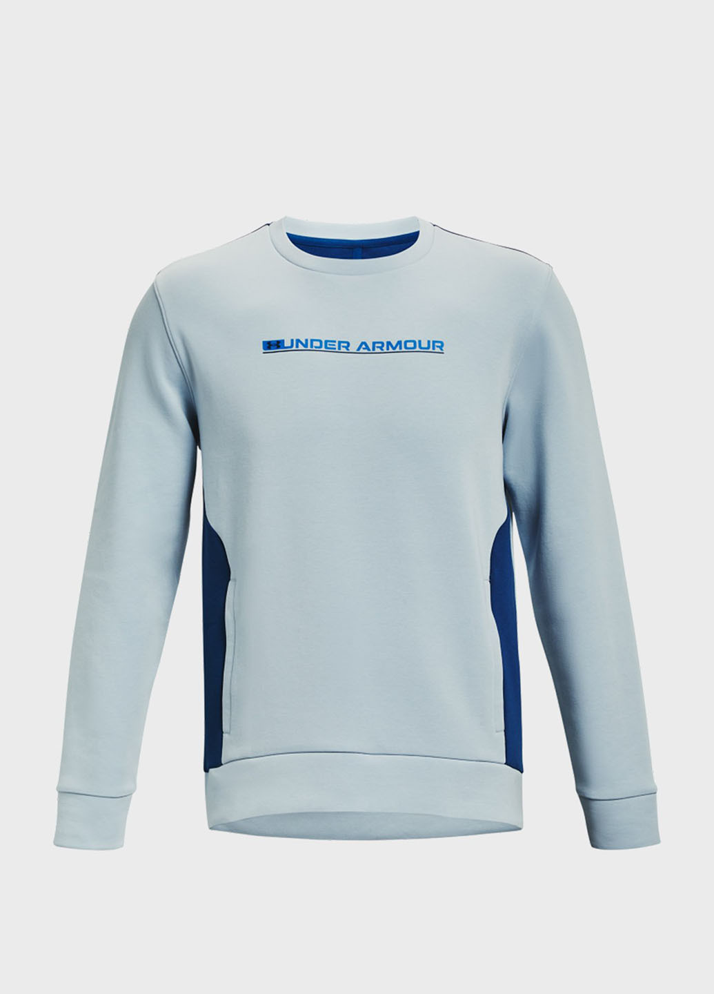 Свитшот Under Armour - Свободный крой логотип голубой спортивный полиэстер - (252877579)
