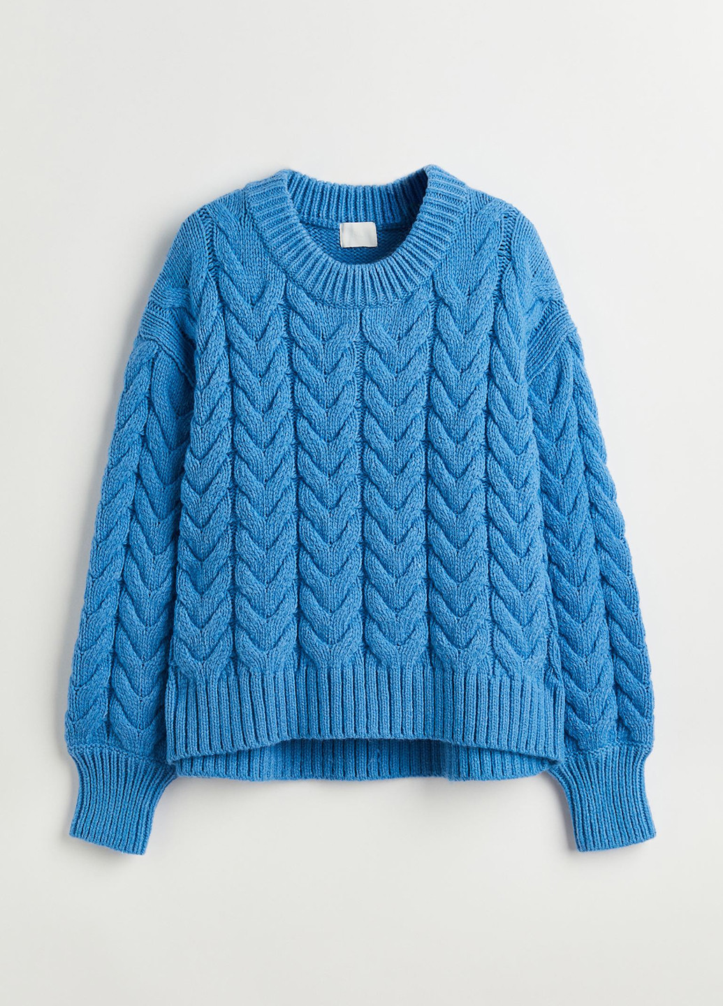 Темно-голубой зимний светр зимовий H&M