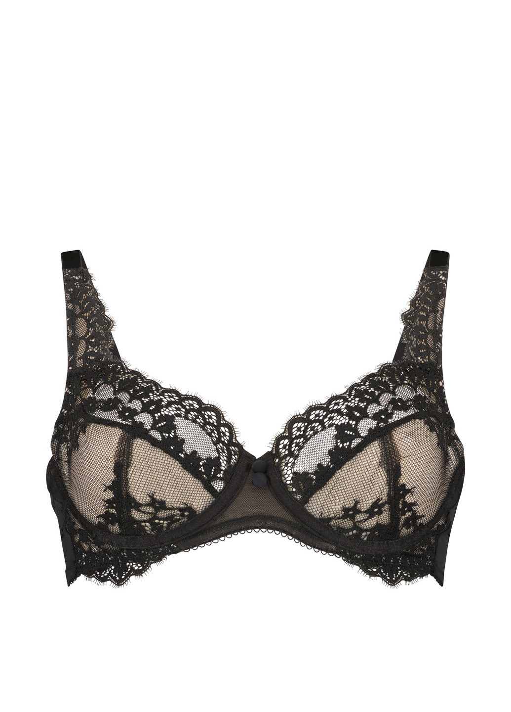 Чёрный корбей бюстгальтер Hunkemoller с косточками