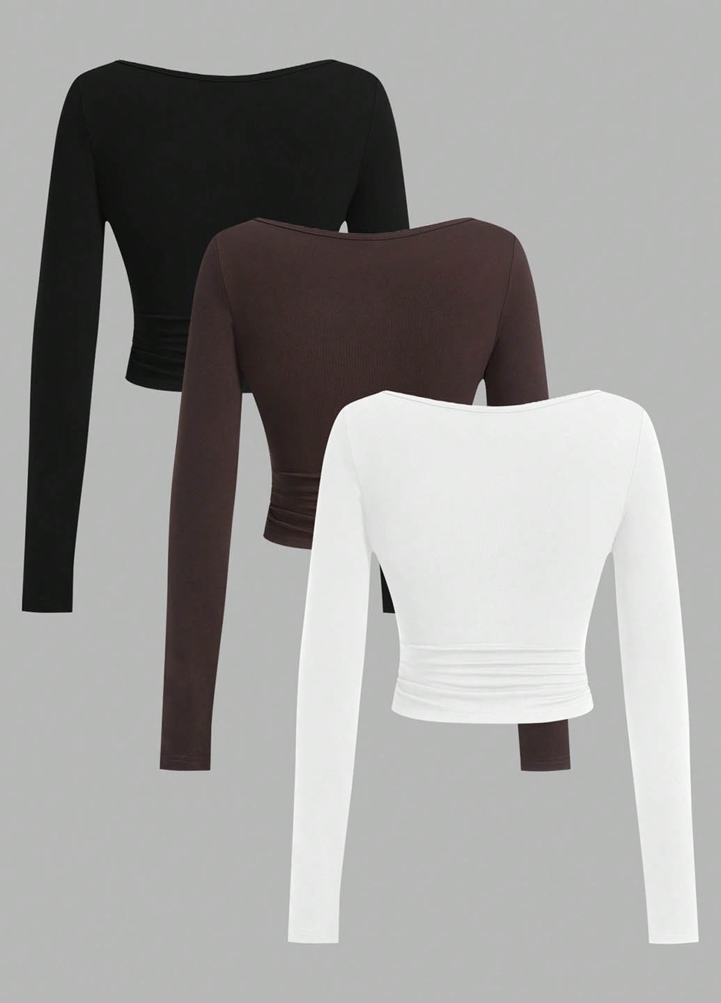 Лонгслив (3 шт.) SHEIN (366268768)