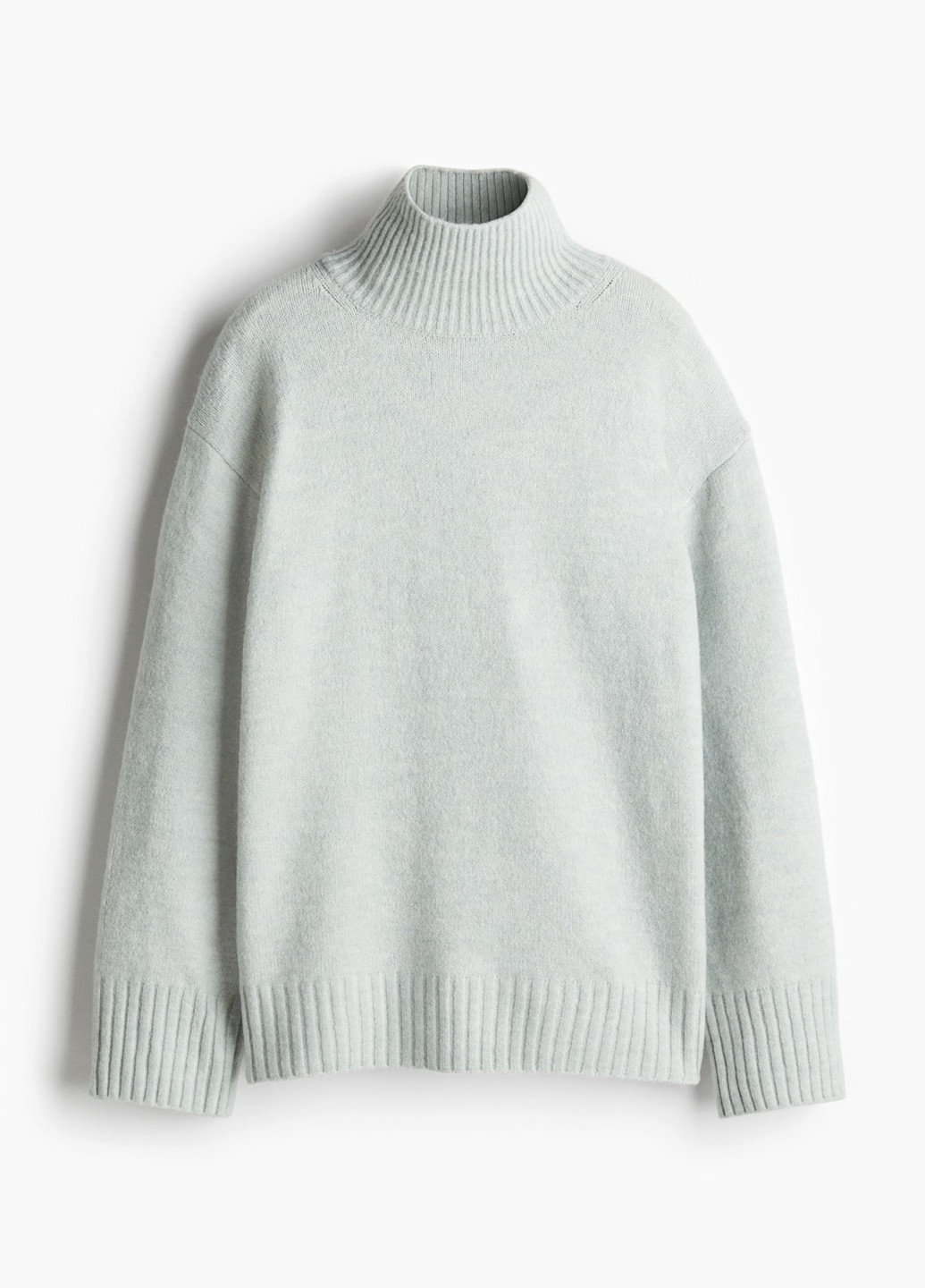 Світло-бірюзовий зимовий светр джемпер H&M