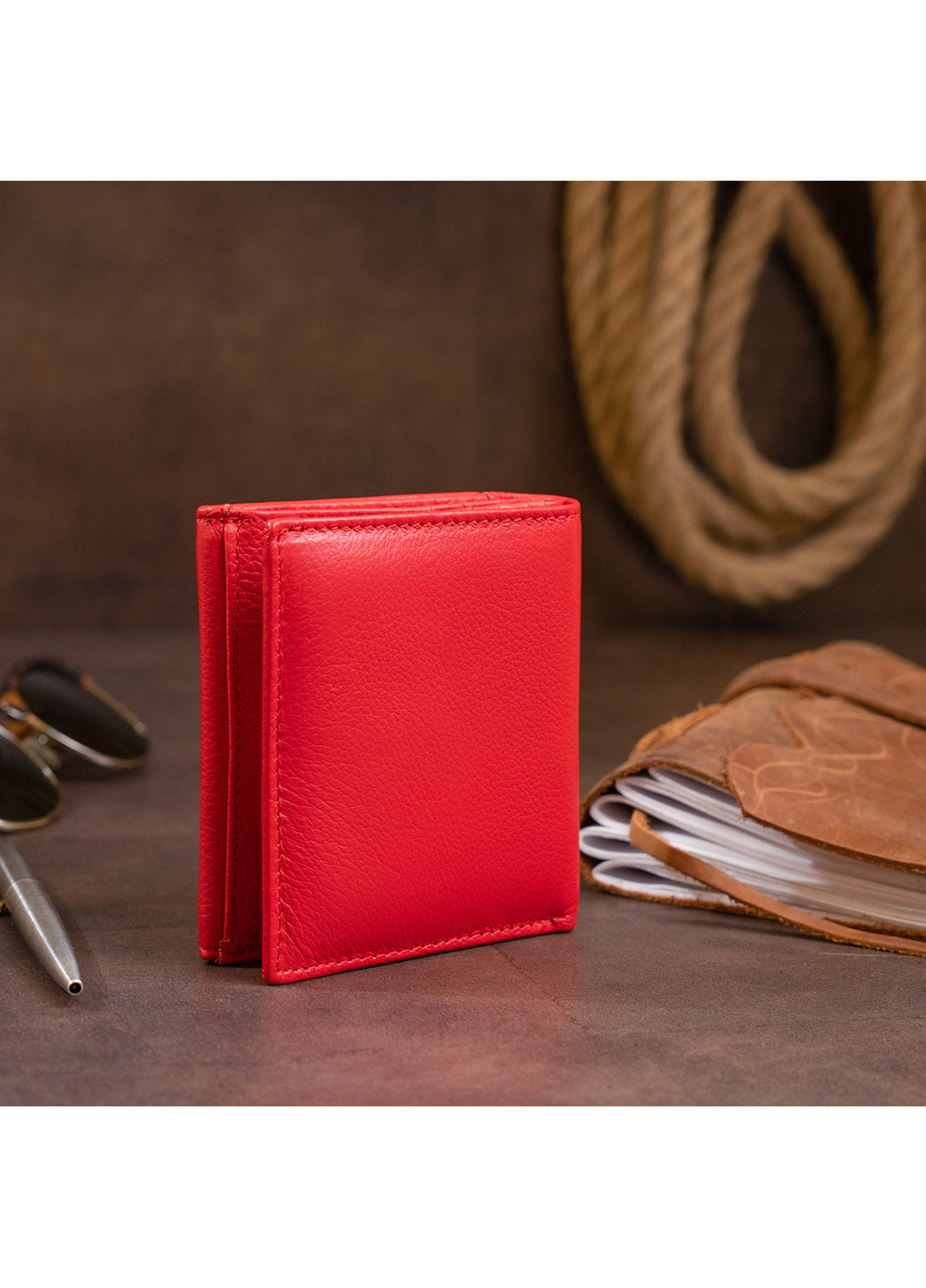 Жіночий шкіряний гаманець 10х9х1,3 см st leather (229461431)