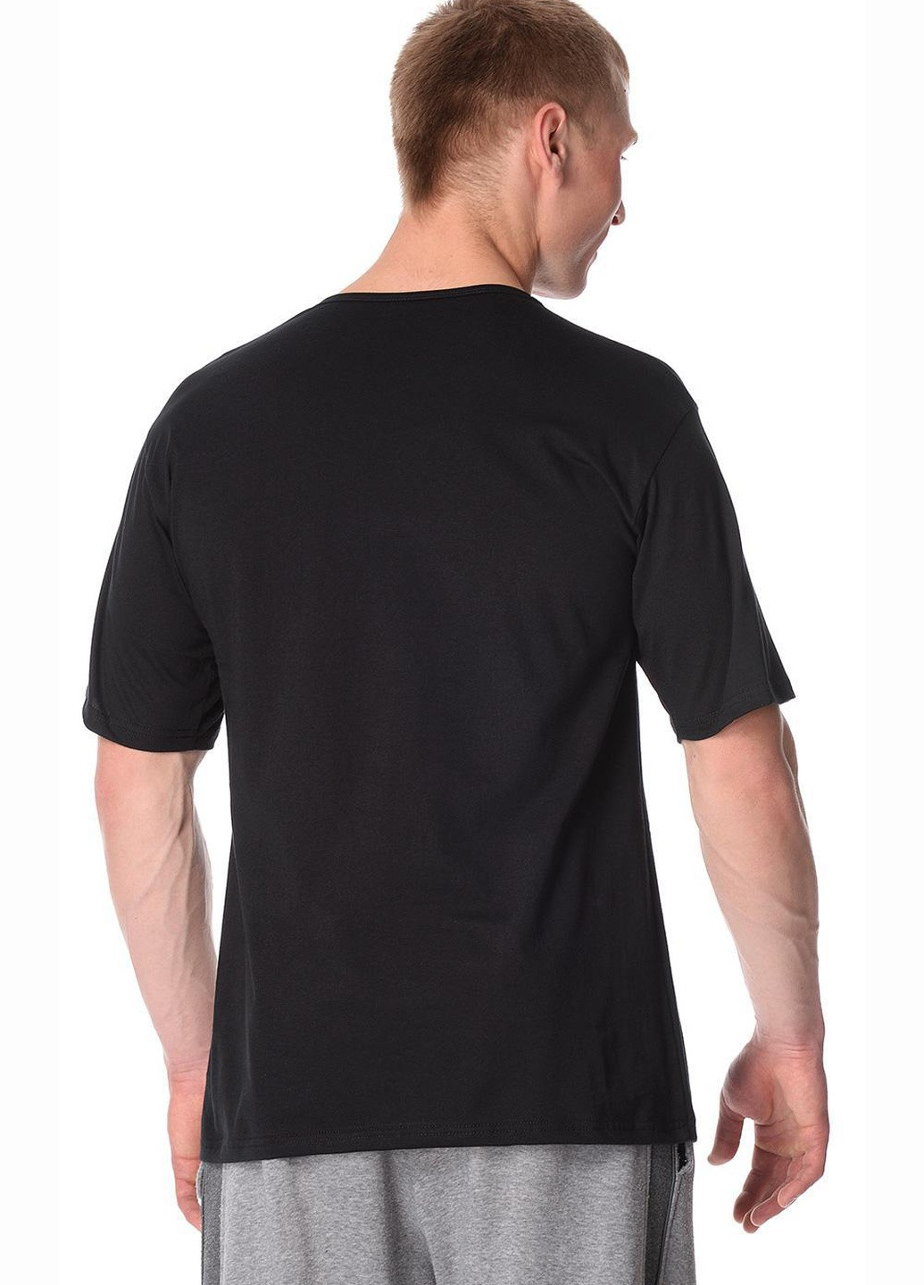 Чорна футболка чоловіча concord 4xl чорний 201 Cornette