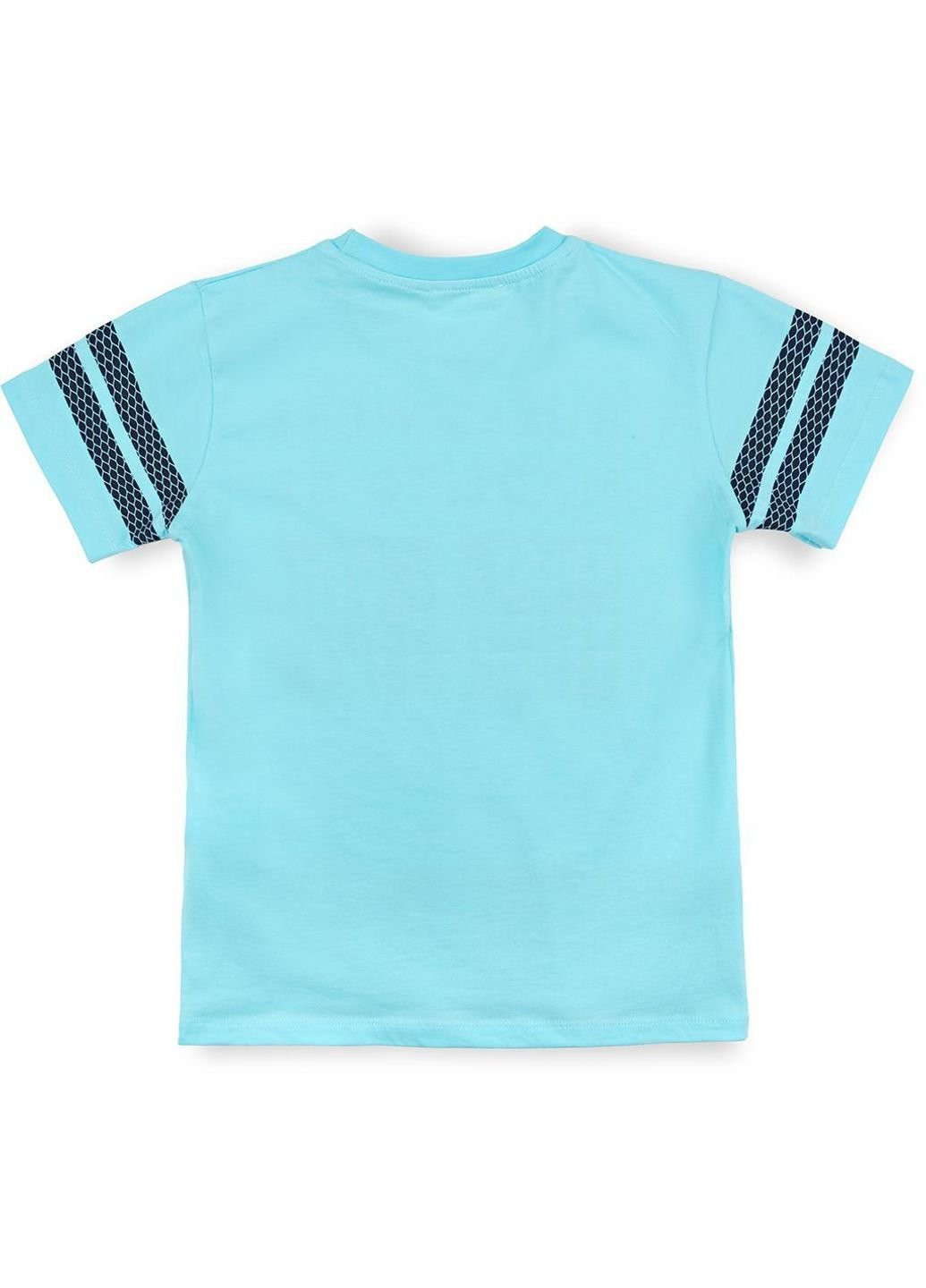 Блакитна демісезонна футболка дитяча "every thing you like" (10980-128b-blue) Breeze