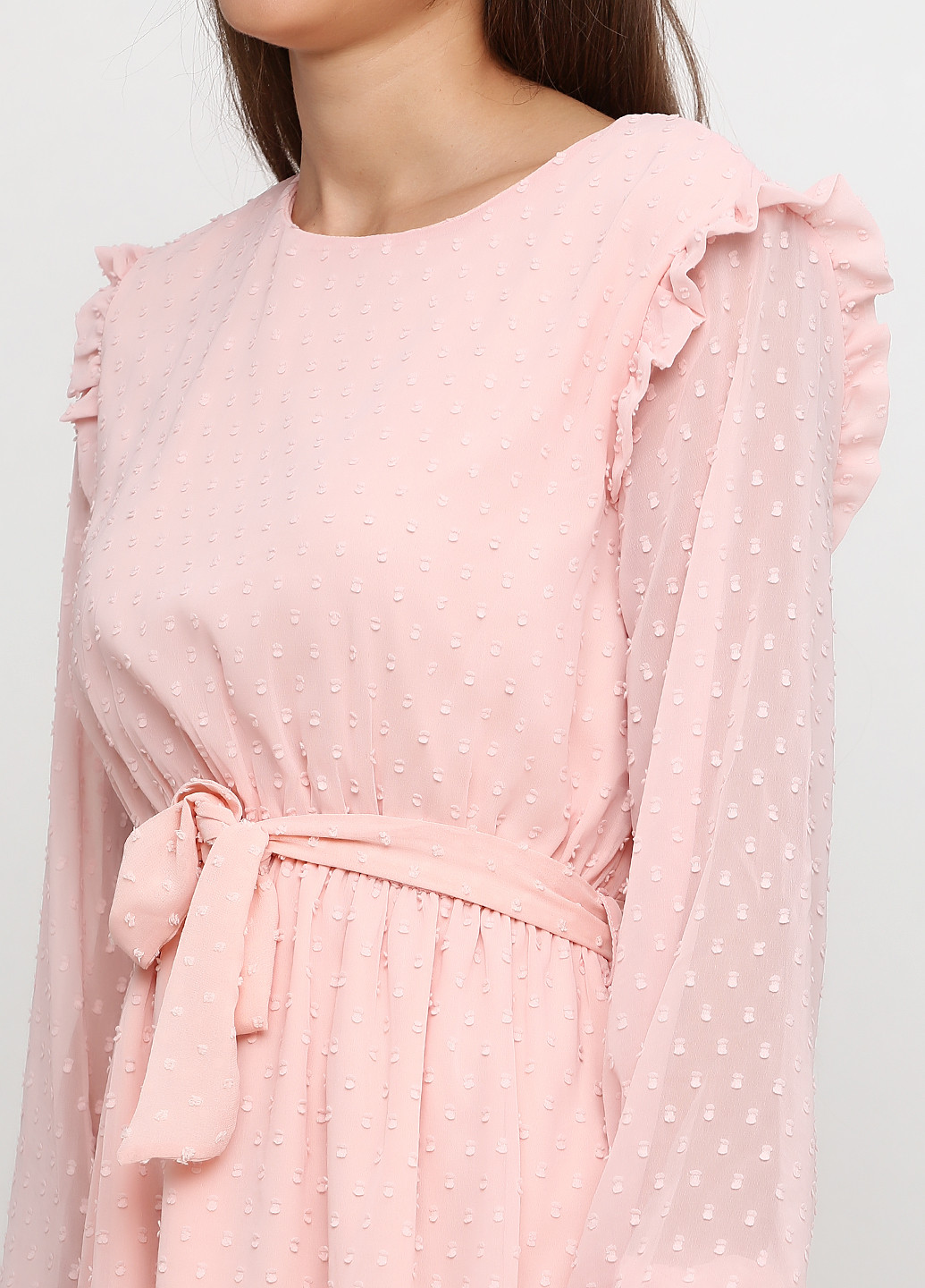 Світло-рожева кежуал сукня кльош Made in Italy однотонна