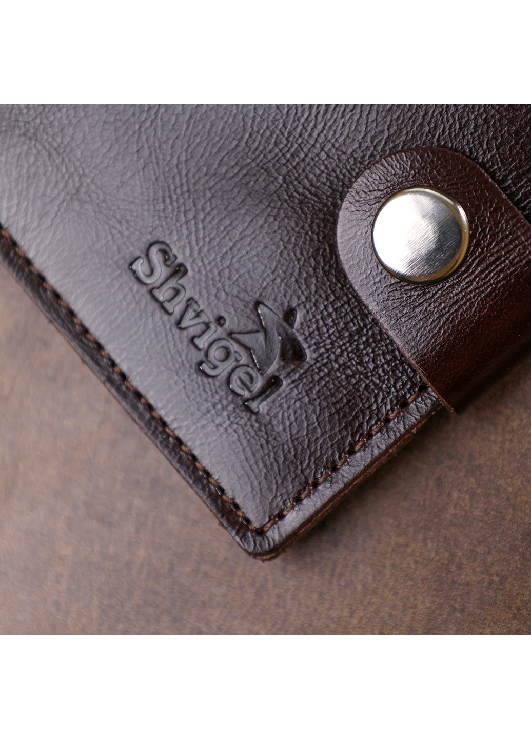 Мужское кожаное портмоне 11х9х1 см Shvigel (253491196)