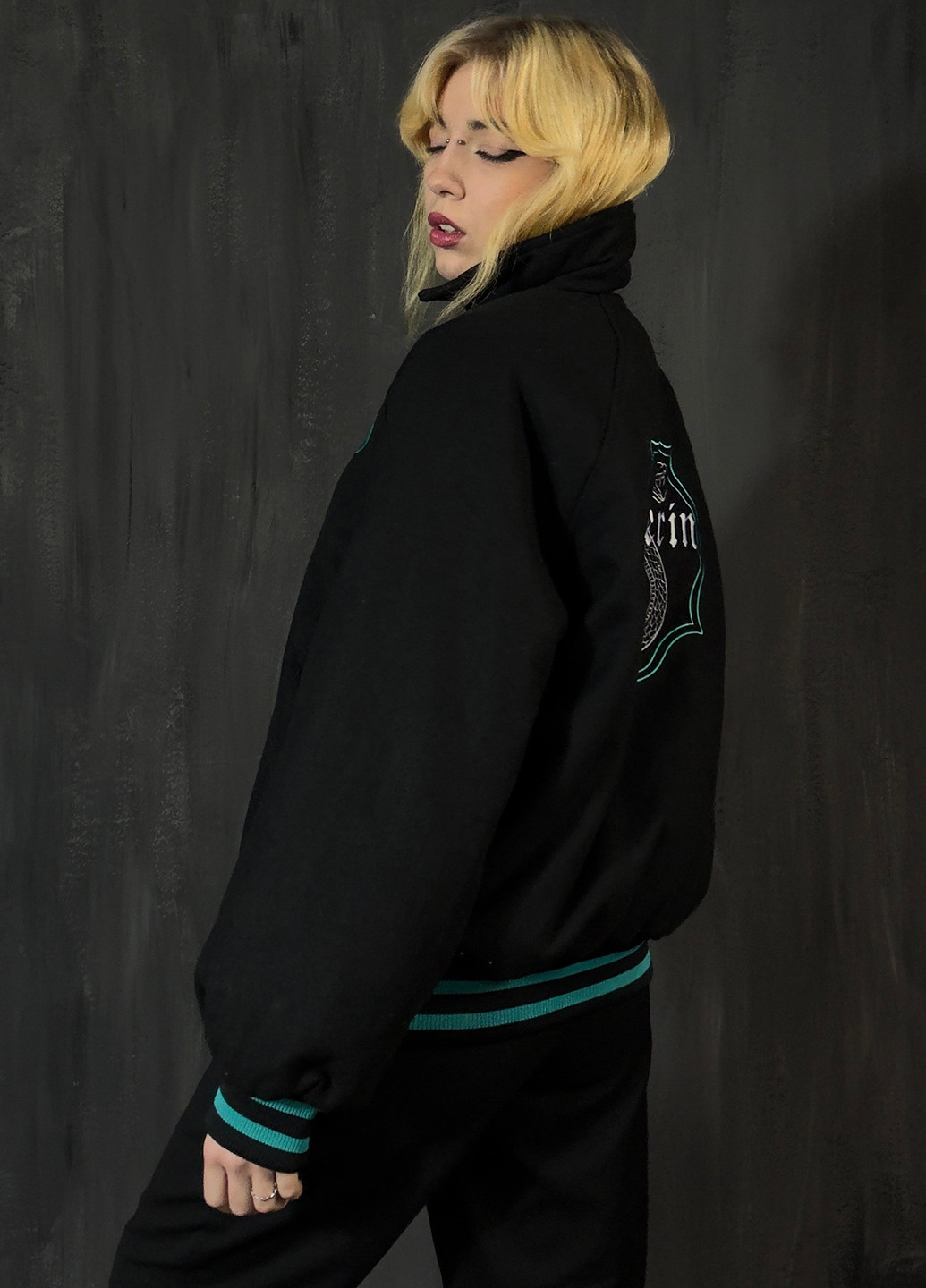 Бомбер H&M бейсбольный на кнопках (366174495)