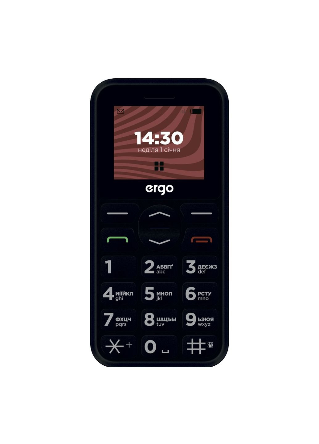 Мобільний телефон Ergo r181 black (253507002)