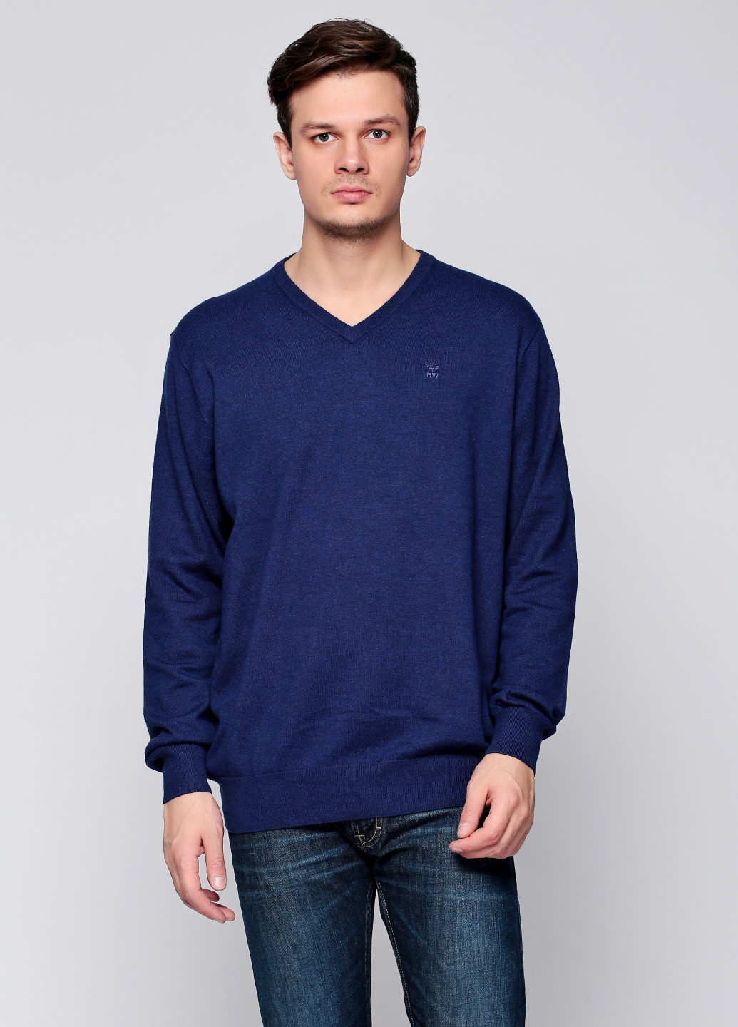 Темно-синий демисезонный пуловер пуловер River Woods