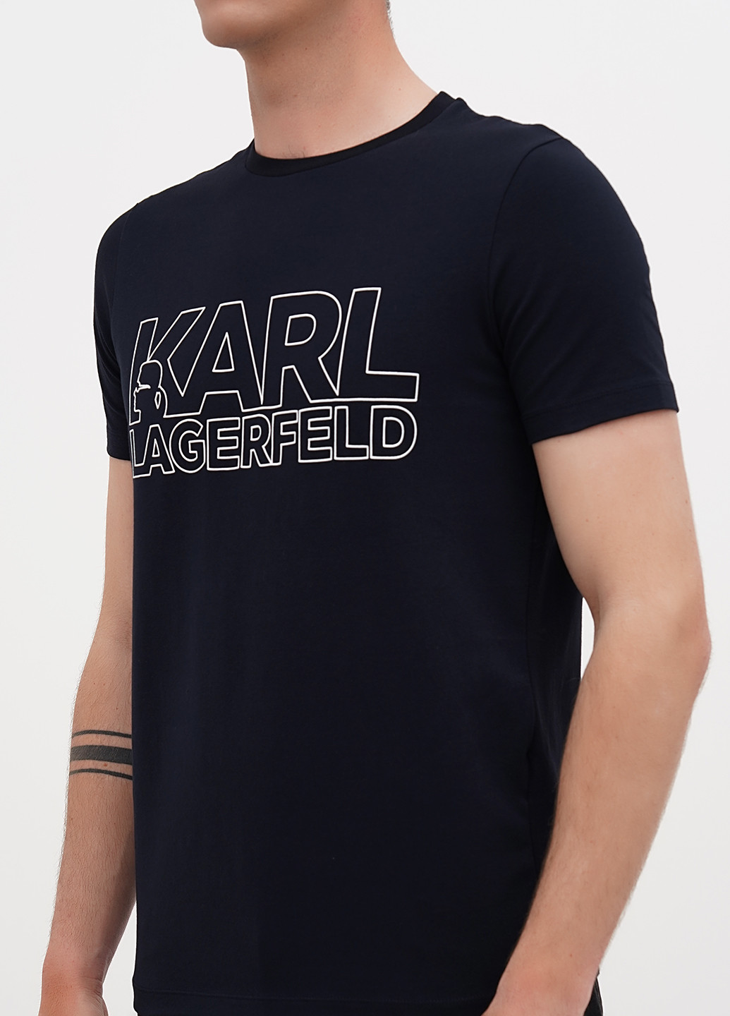 Темно-синя футболка Lagerfeld
