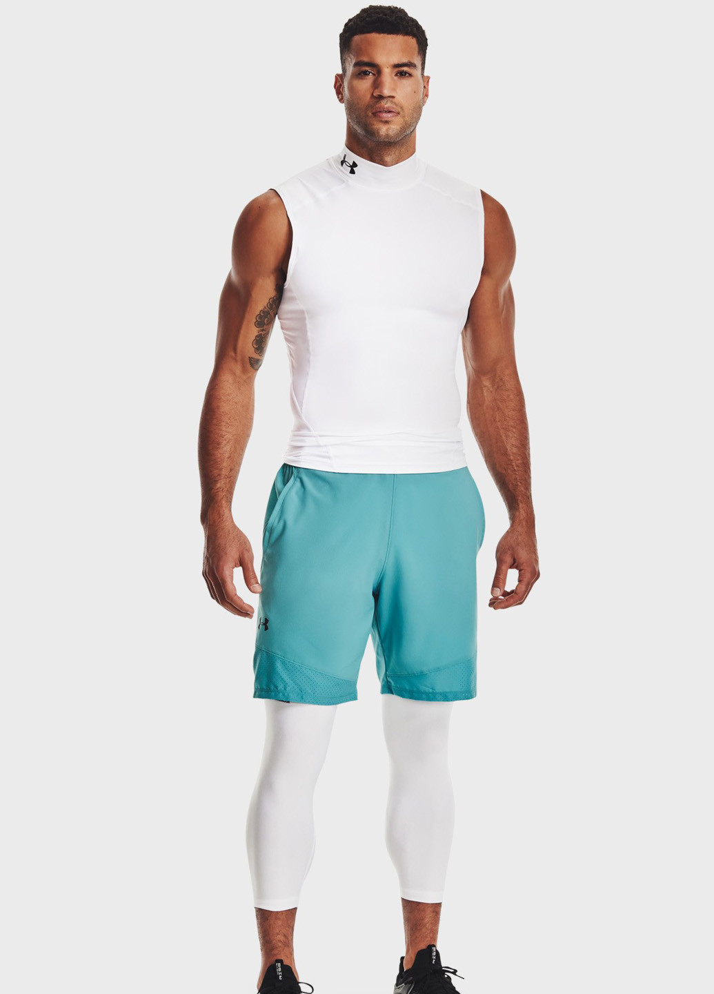 Белые демисезонные леггинсы Under Armour