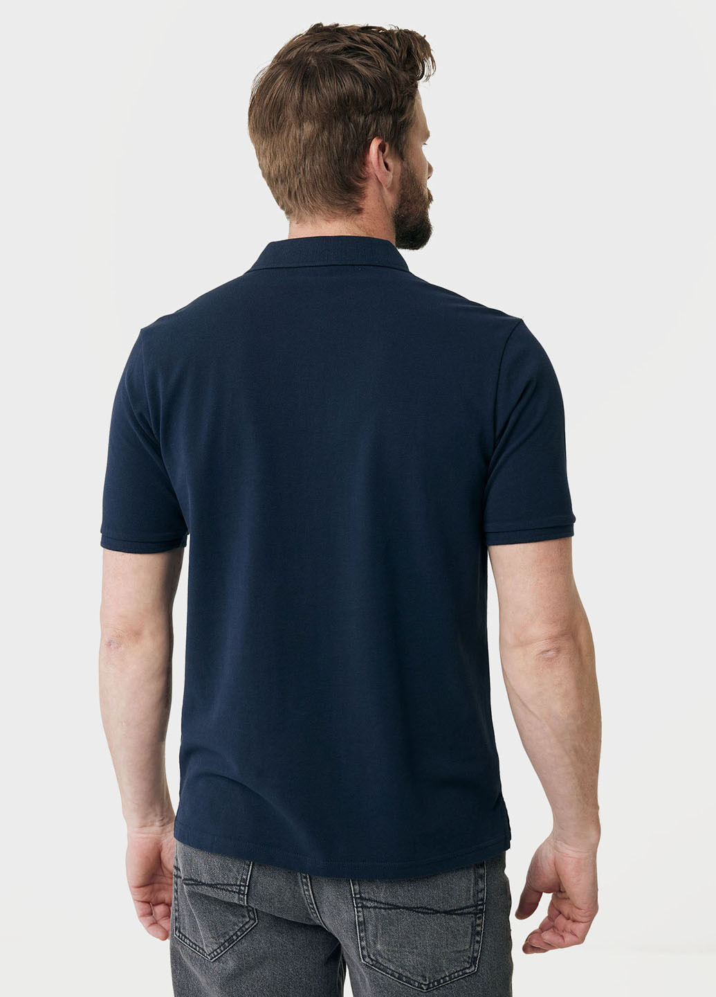 Синяя футболка-поло для мужчин Mexx с логотипом