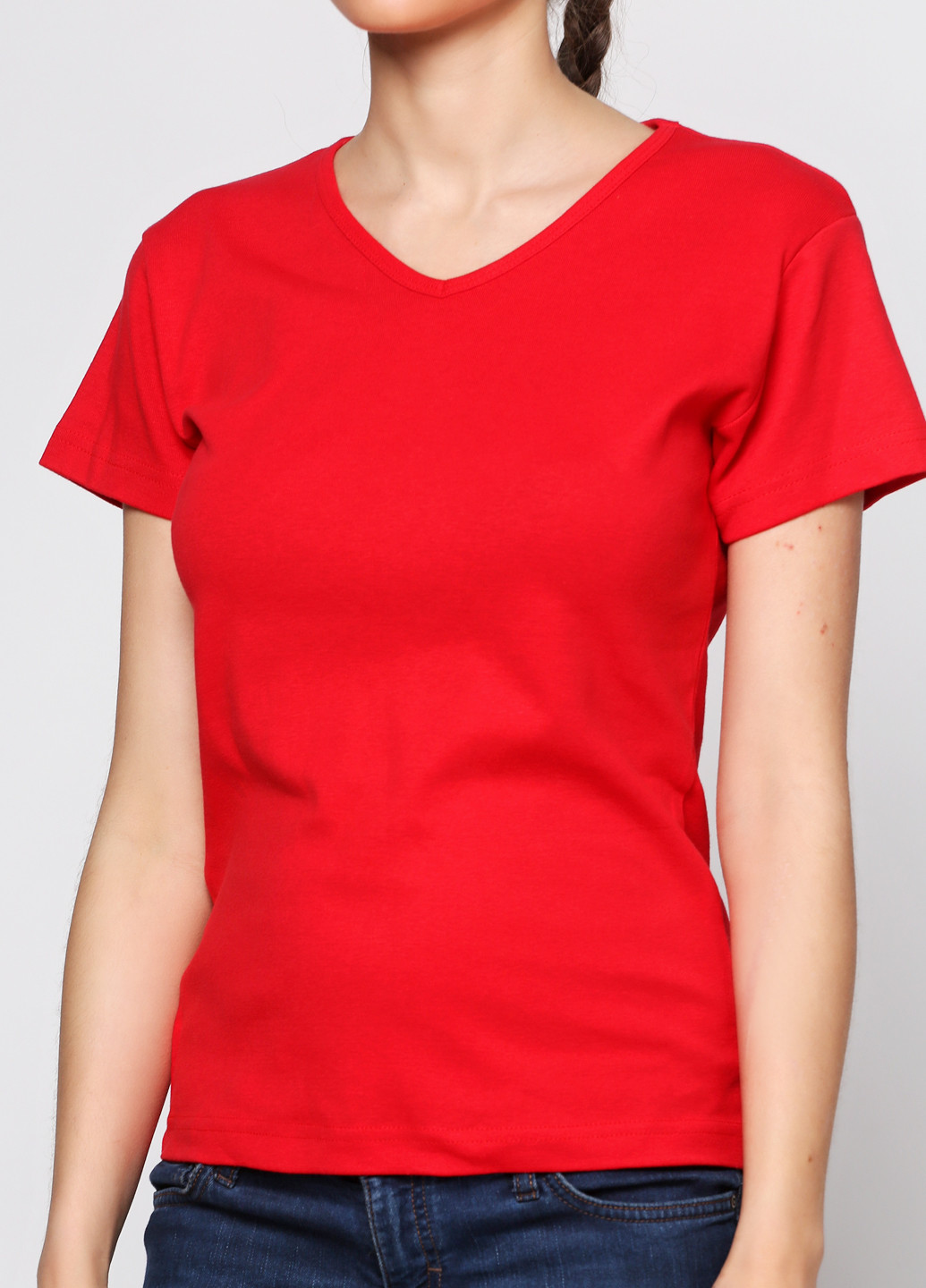 Красная летняя футболка Sol's