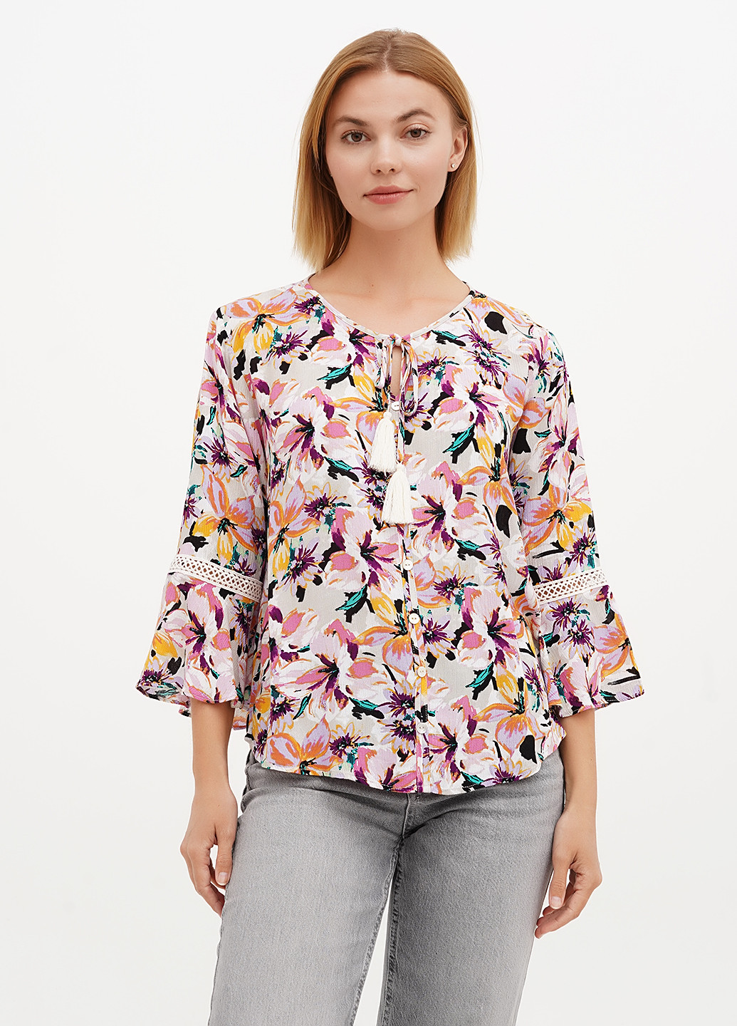 Комбинированная блуза Studio