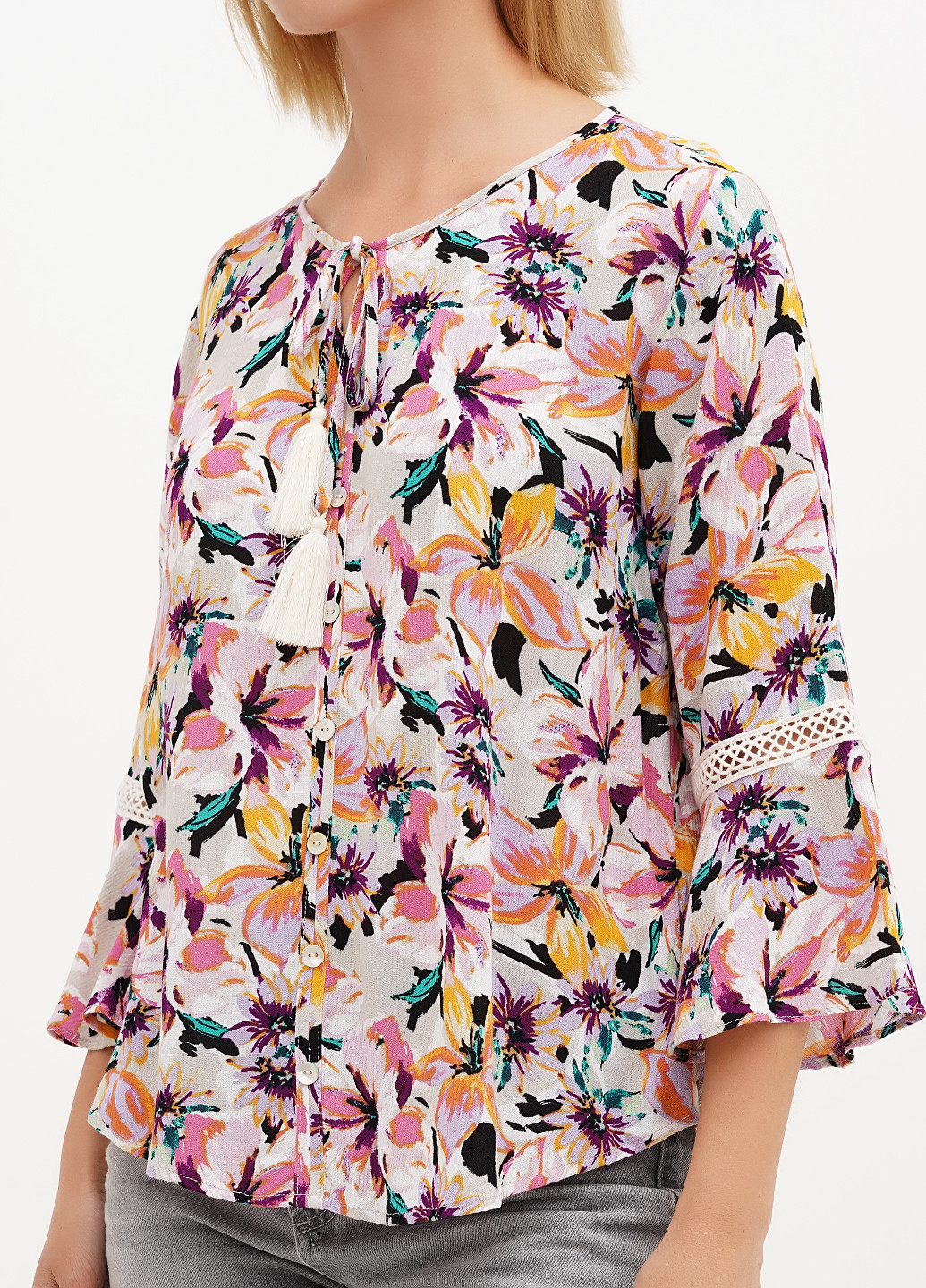 Комбинированная блуза Studio