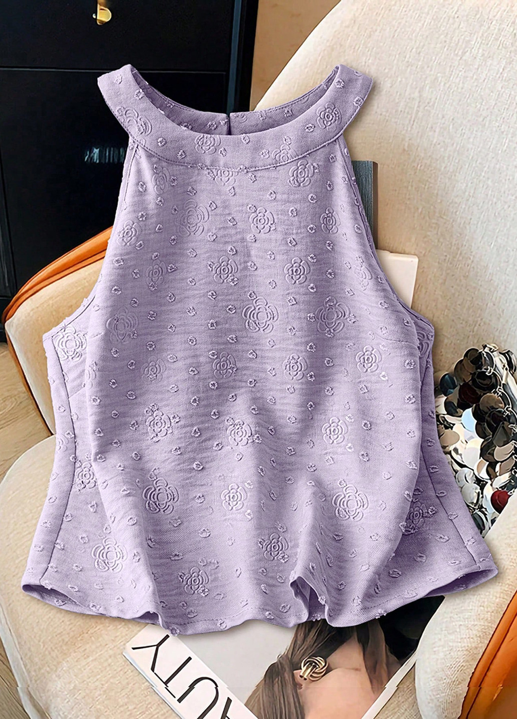 Лиловая блуза SHEIN