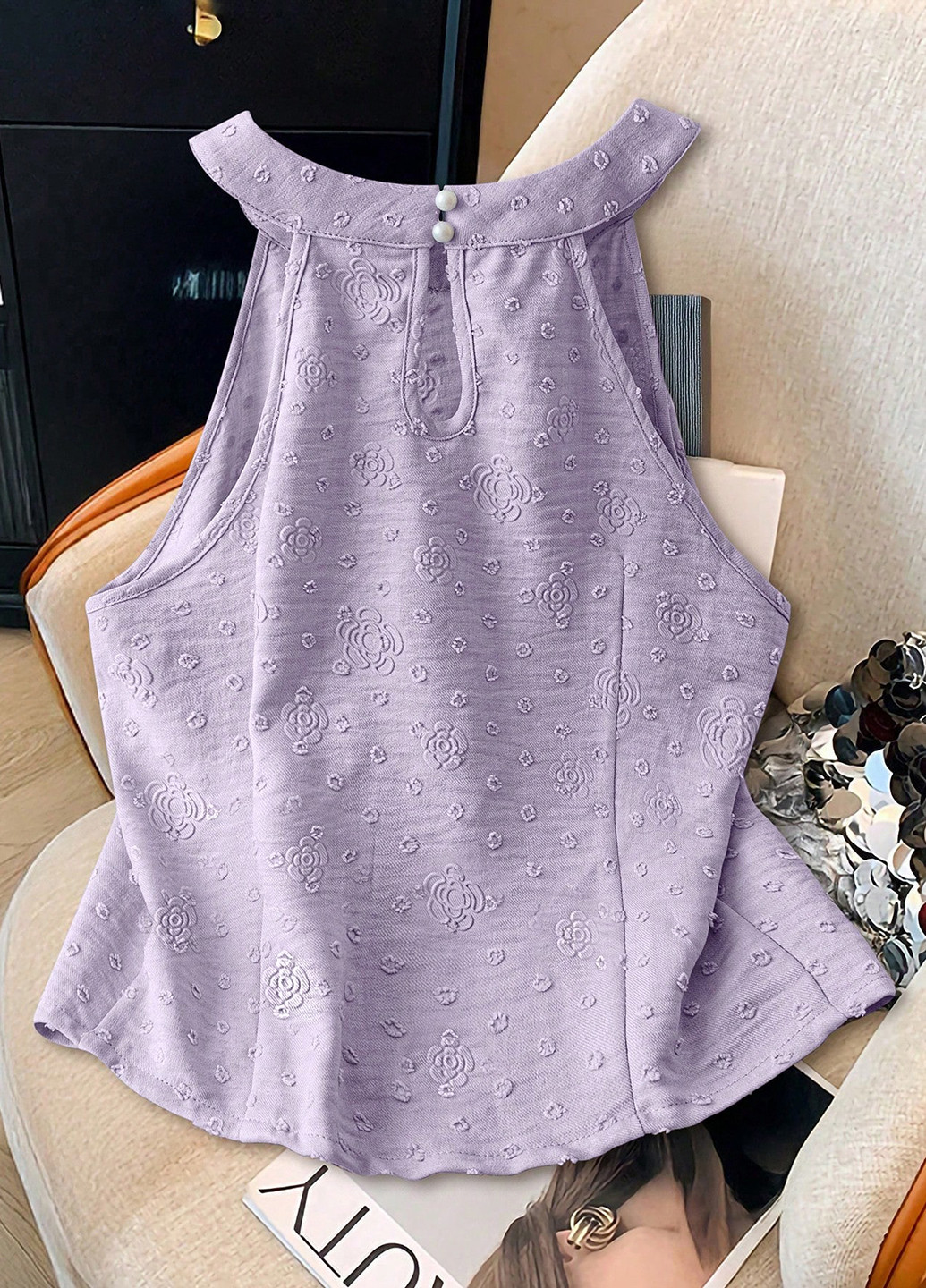 Лиловая блуза SHEIN