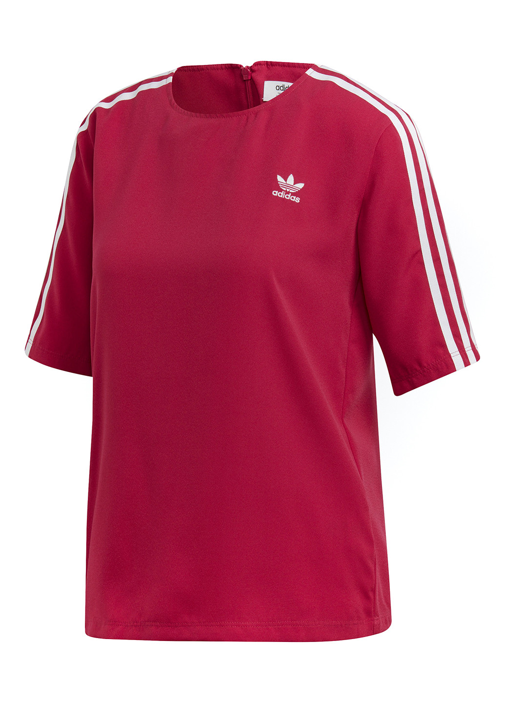 Червона літня футболка з коротким рукавом adidas