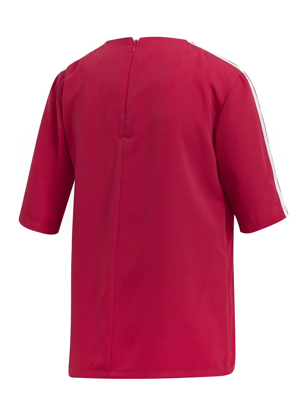 Красная летняя футболка с коротким рукавом adidas