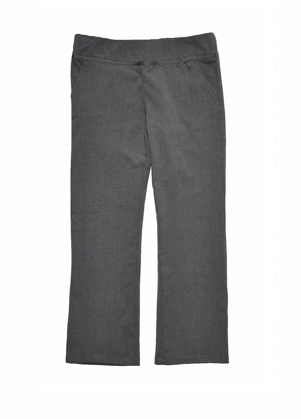 Серые кэжуал демисезонные прямые брюки F&F