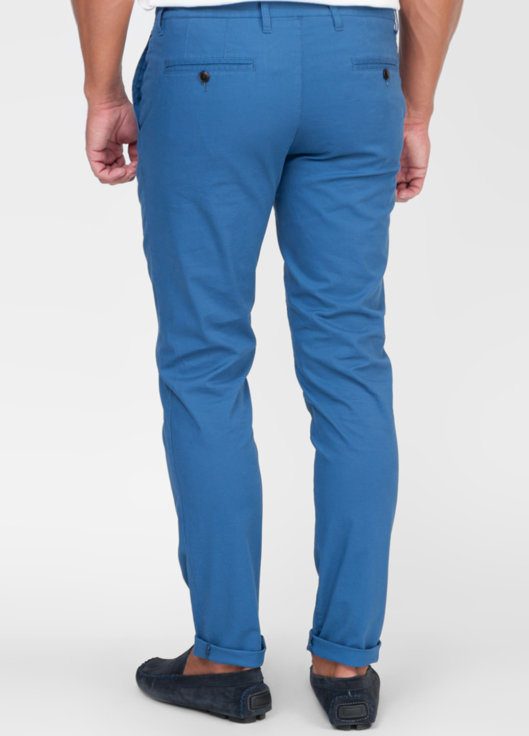 Синие кэжуал демисезонные прямые брюки Arber