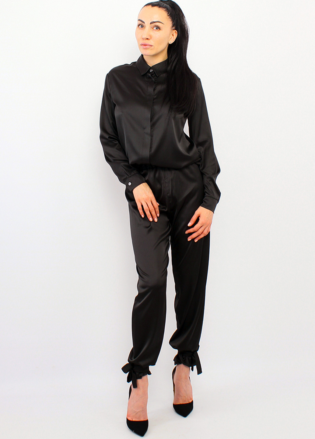 Чорна блуза Ghazel