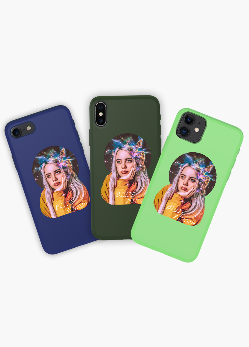Чехол силиконовый Apple Iphone 7 plus Билли Айлиш (Billie Eilish) (17364-1605) MobiPrint (219518057)