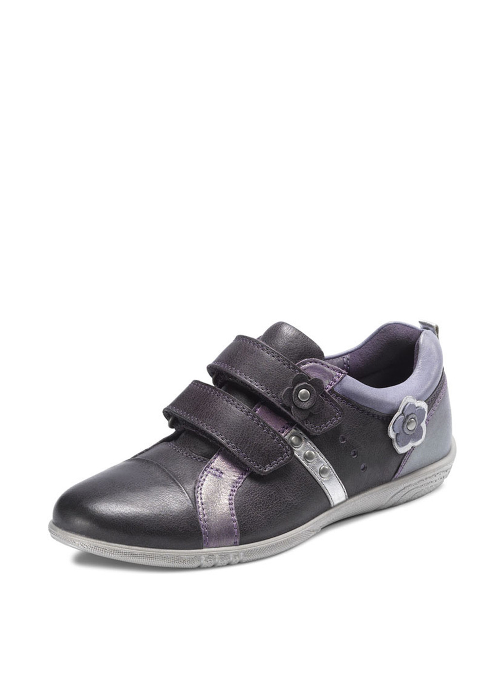 Темно-фиолетовые туфли без каблука Ecco