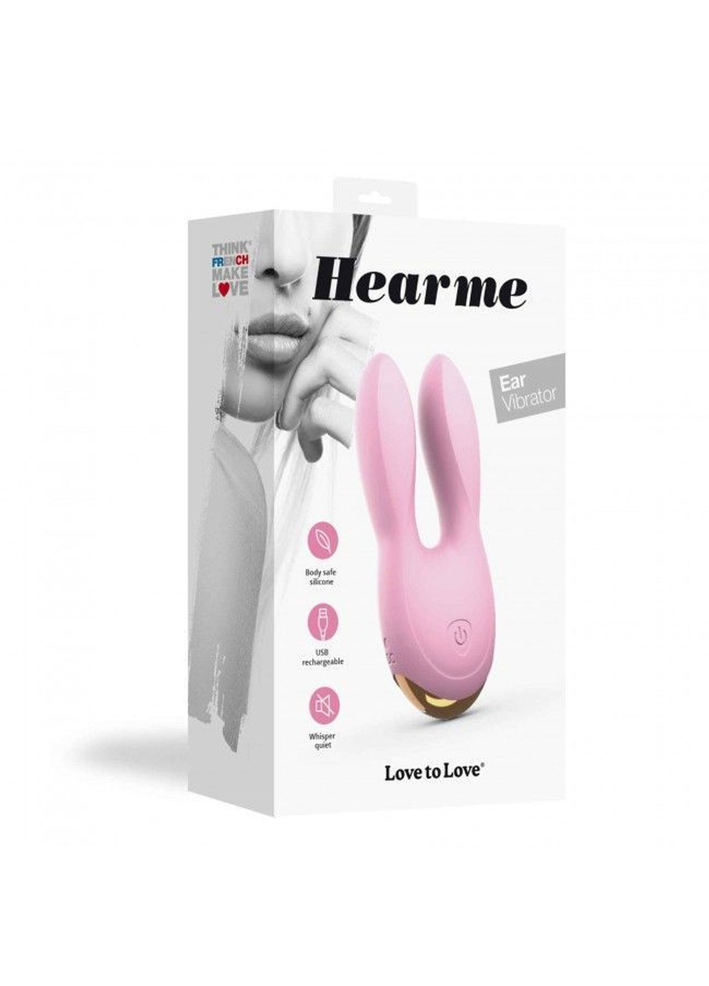 Вібратор-кролик Hear Me Rose з двома моторчиками і різнобарвною LED-підсвіткою Love To Love (254734168)