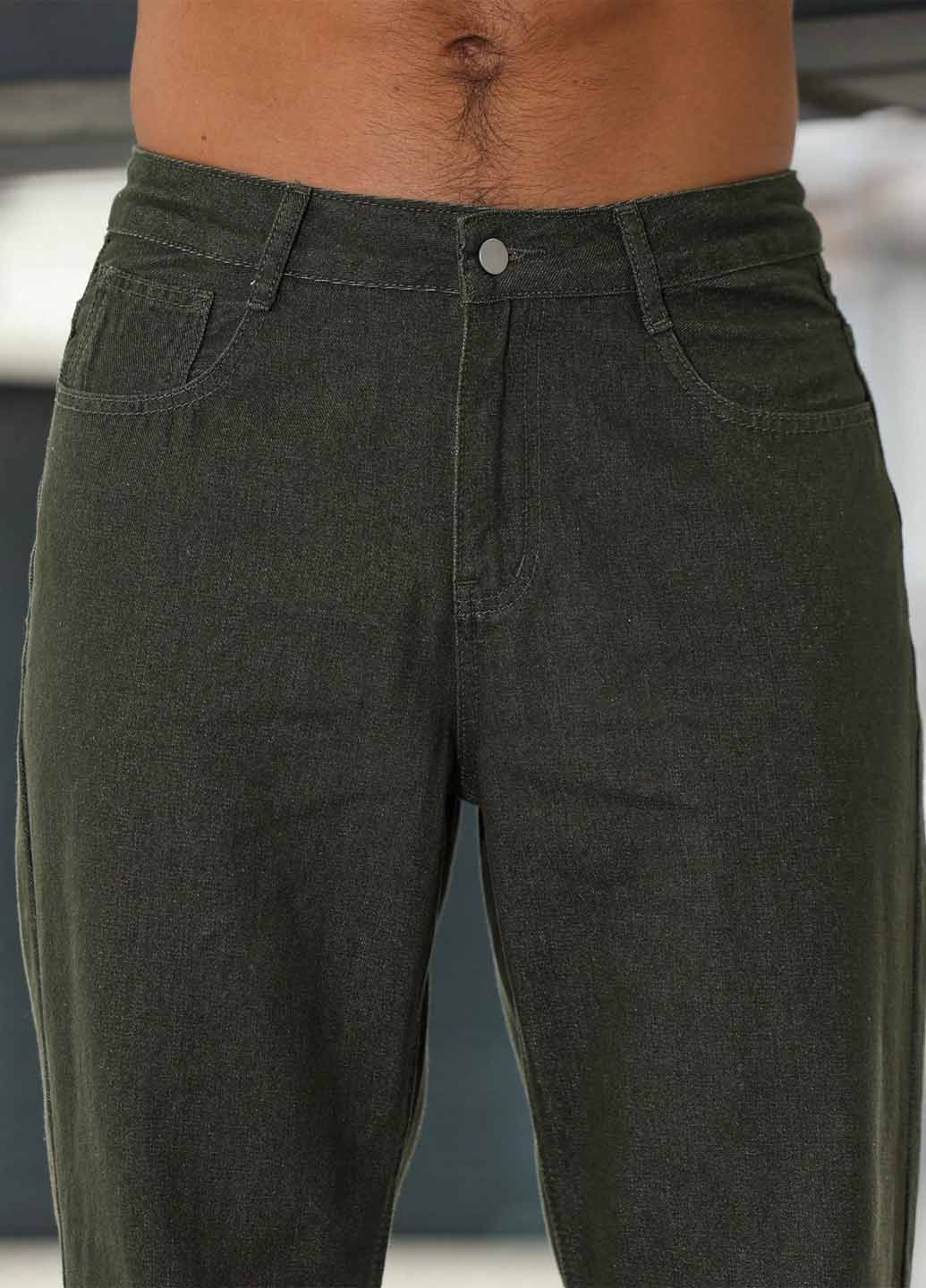 Серо-зеленые демисезонные скинни джинсы SHEIN