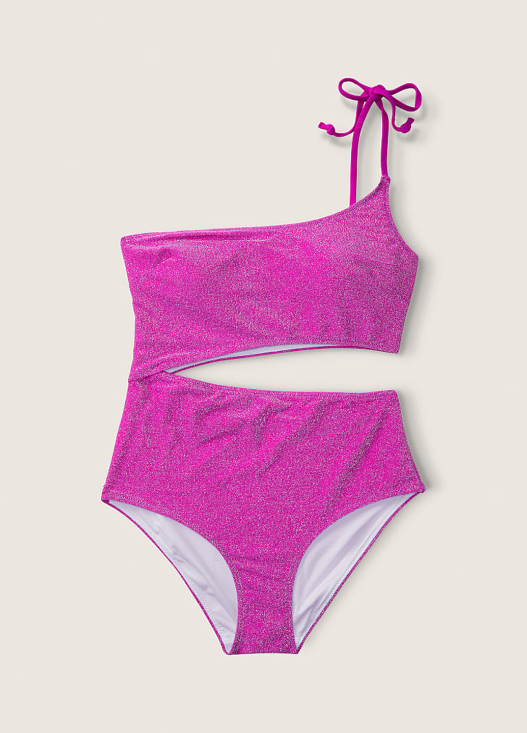 Фіолетовий літній купальник суцільний, монокіні Victoria's Secret