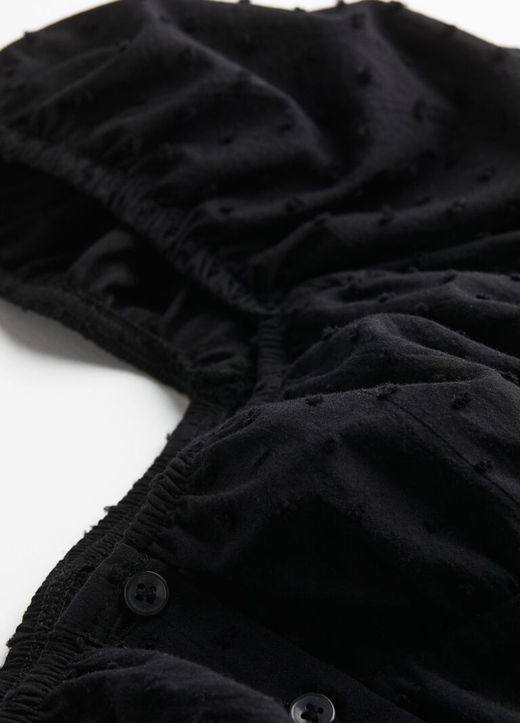 Черное кэжуал платье в стиле ампир H&M однотонное