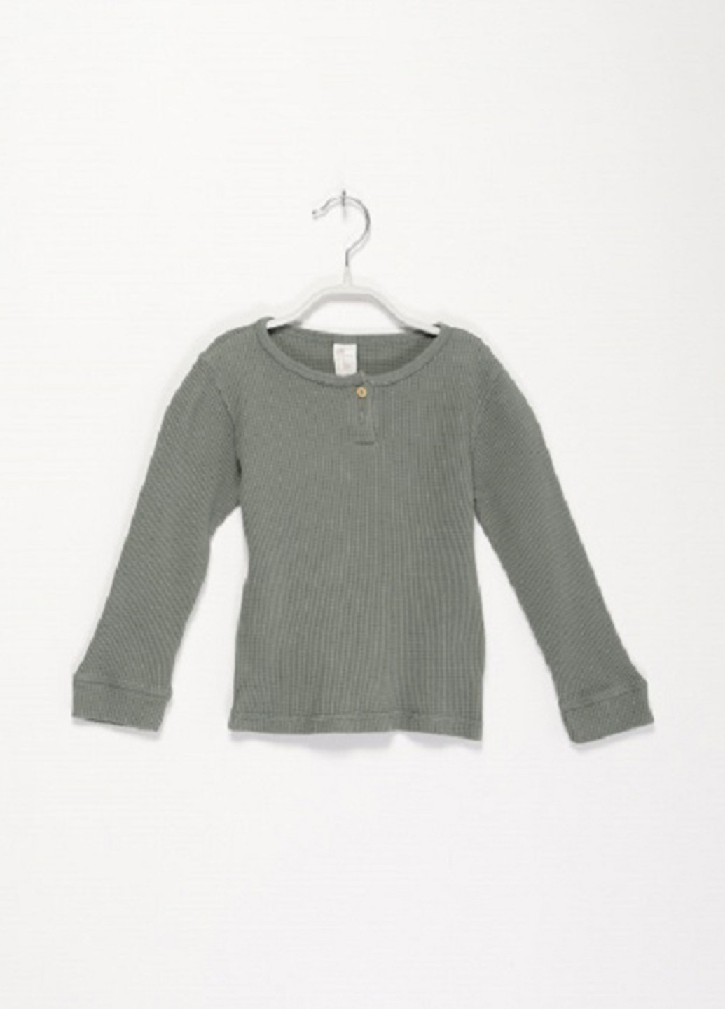 Оливковый демисезонный кэжуал лонгслив H&M однотонный