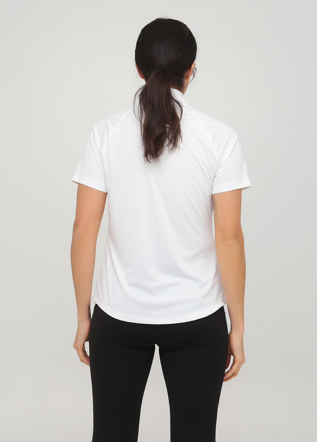 Белая женская футболка-поло Greg Norman в горошек