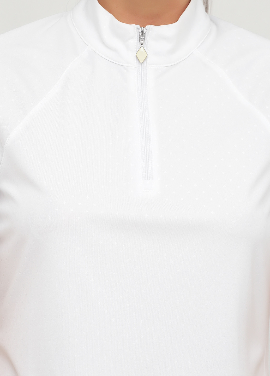 Белая женская футболка-поло Greg Norman в горошек