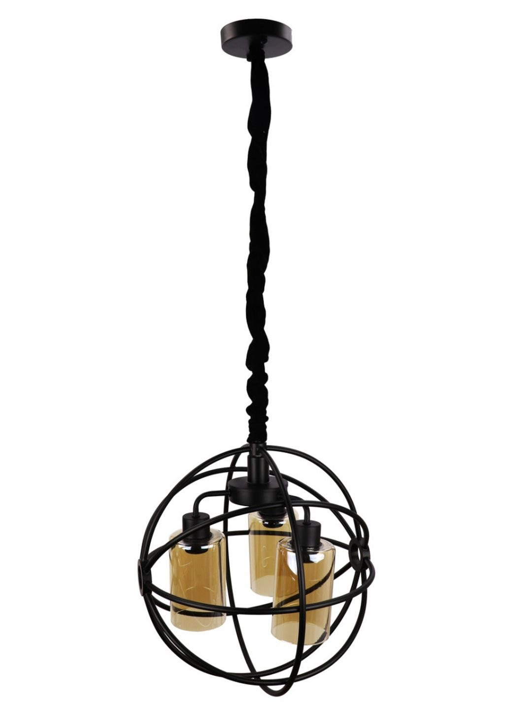 Люстра потолочная подвесная в стиле LOFT (лофт) 11509/3 Черный 50х40х40 см. Sunnysky (253628628)