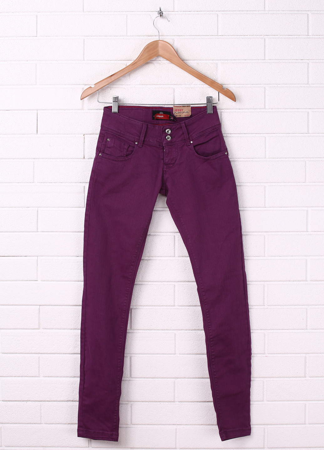 Фиолетовые кэжуал демисезонные прямые брюки Alcott