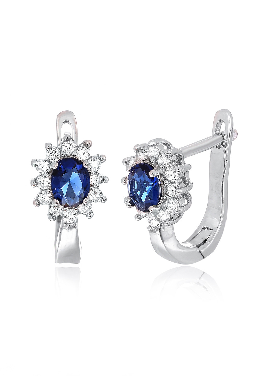 Серебряные серьги с фианитами ск2фс/375 Silvex925 (201169688)