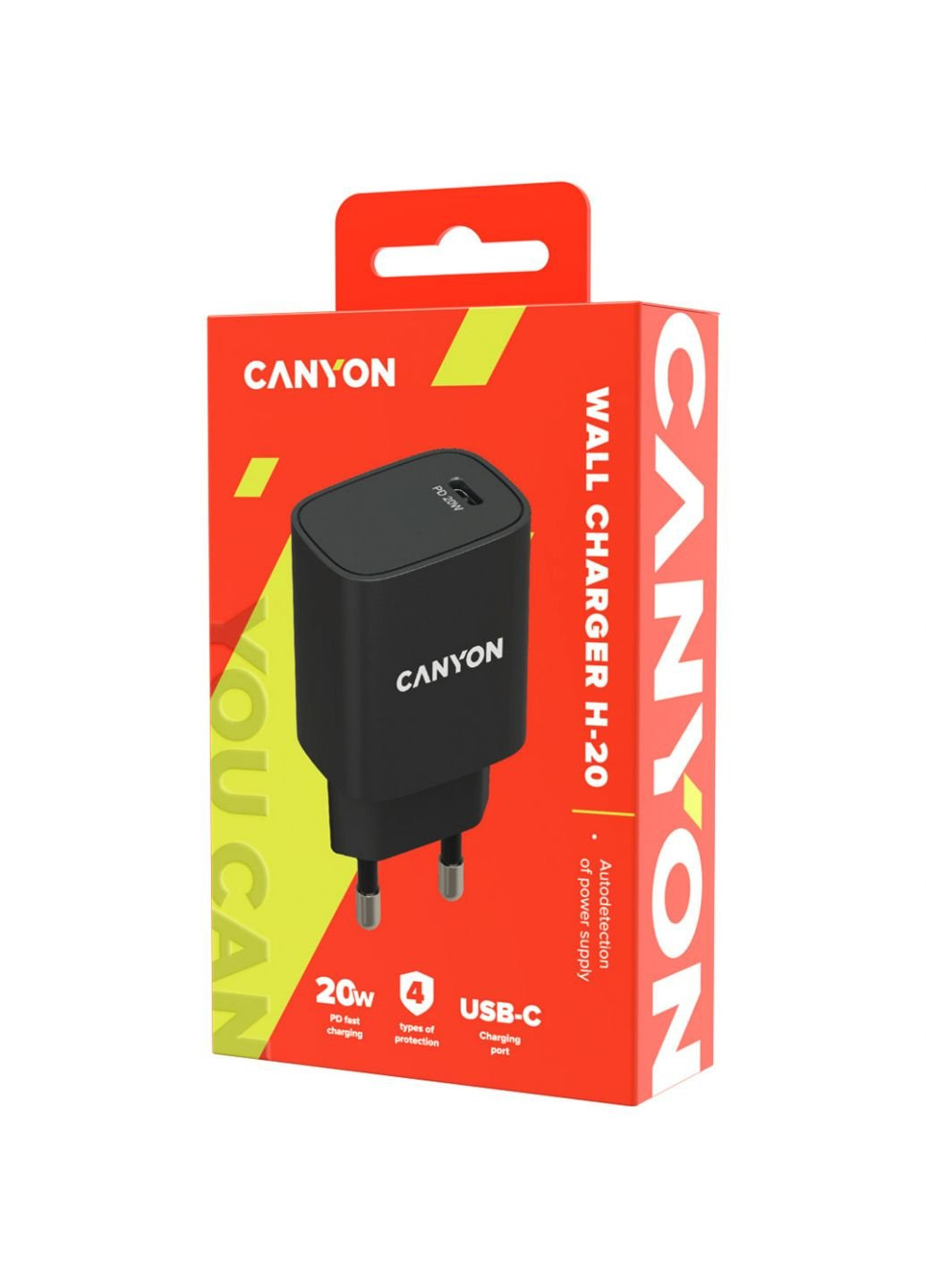 Зарядное устройство (CNE-CHA20B02) Canyon pd 20w (253507506)