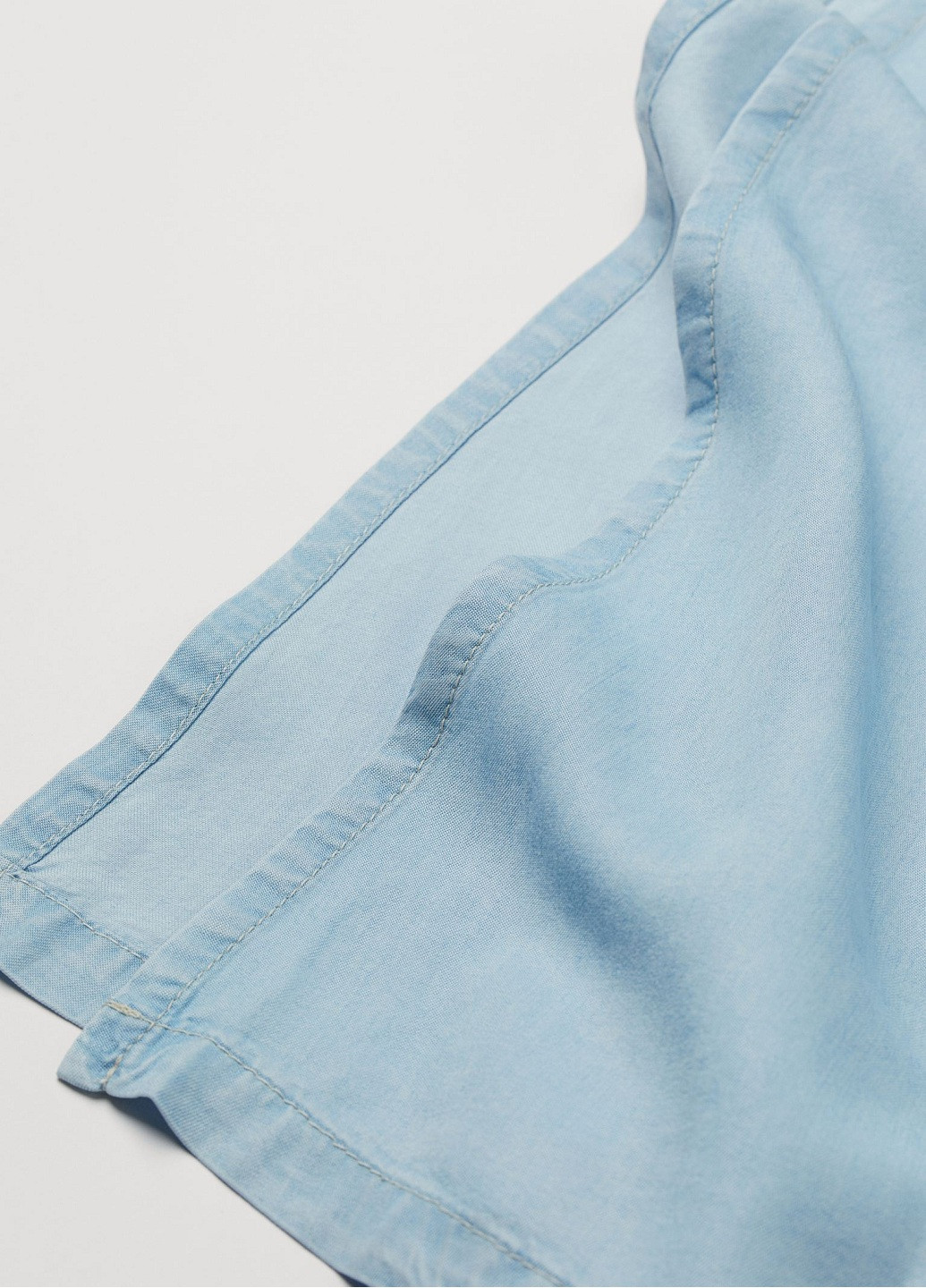 Голубая однотонная юбка H&M