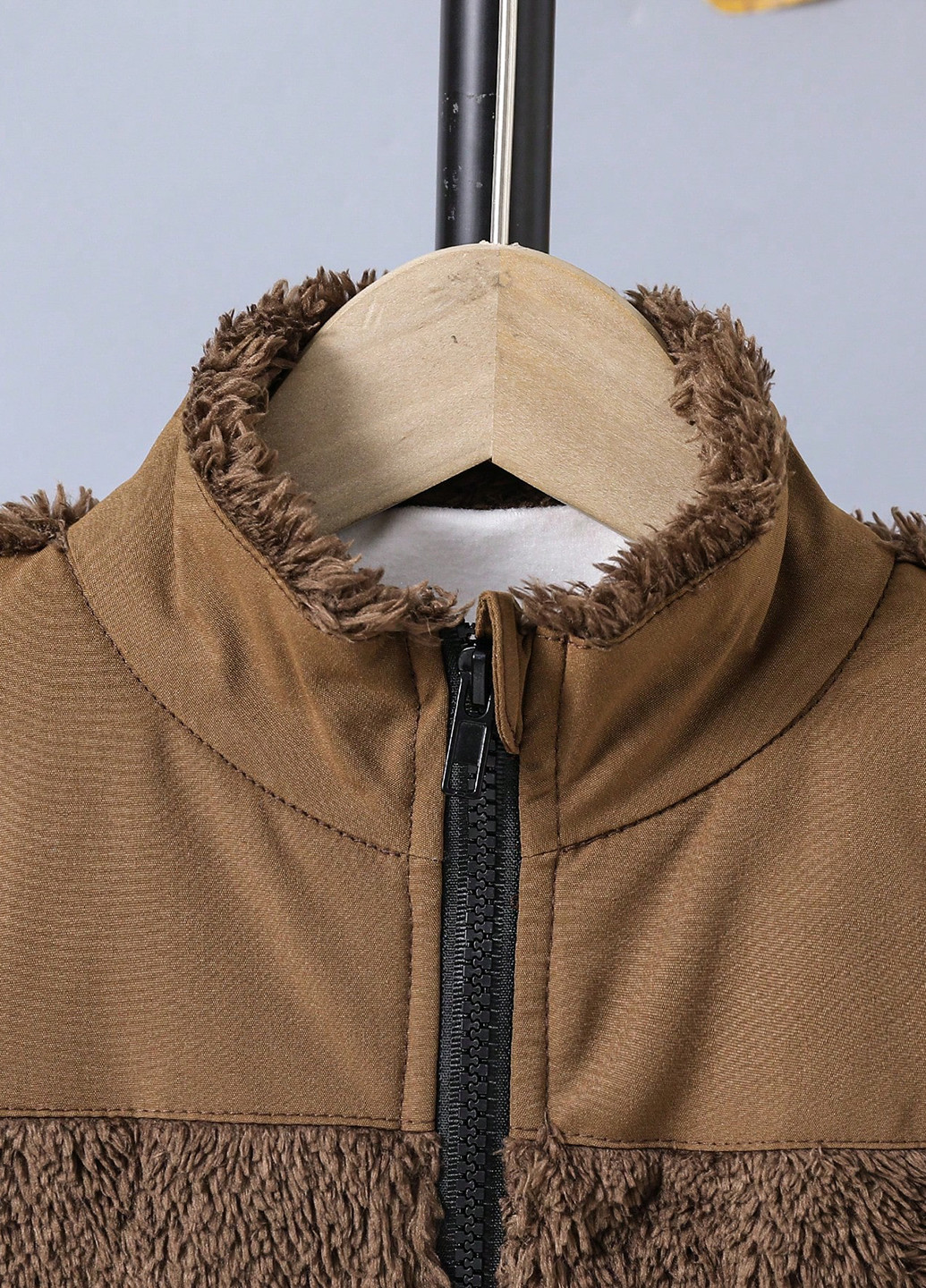 Коричневая демисезонная куртка куртка-пальто SHEIN