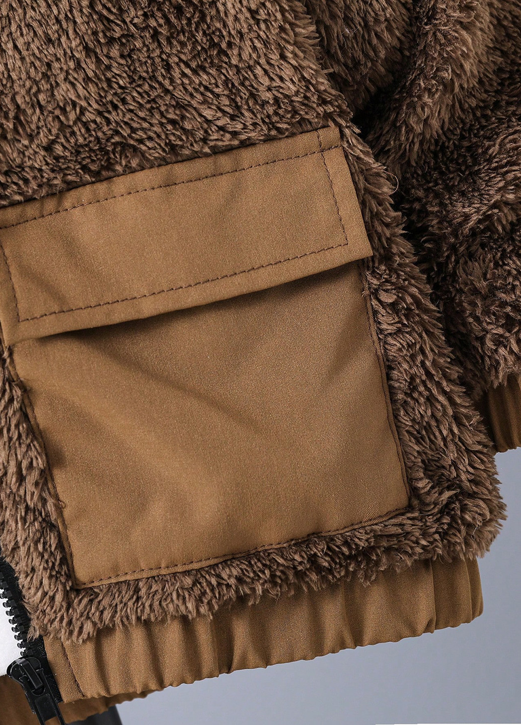 Коричневая демисезонная куртка куртка-пальто SHEIN