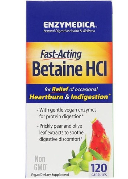 Betaine HCL 120 Caps ENZ-10081 Enzymedica (256379905)