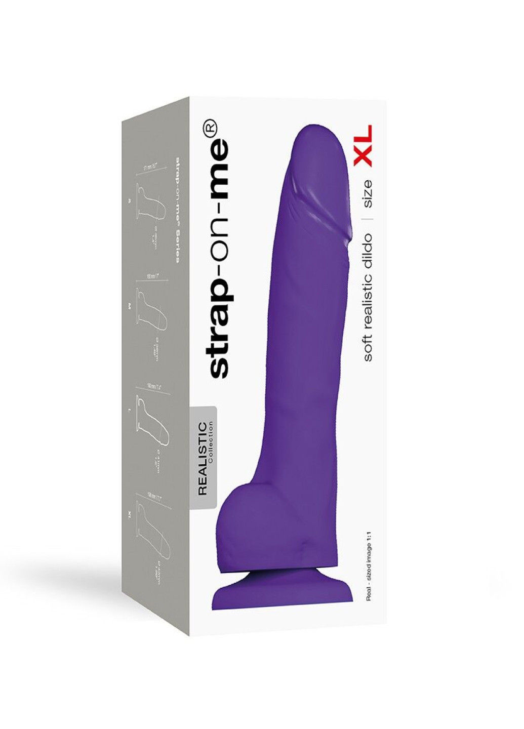 Реалистичный фаллоимитатор SOFT REALISTIC DILDO Violet - Size XL Strap-On-Me (251277041)
