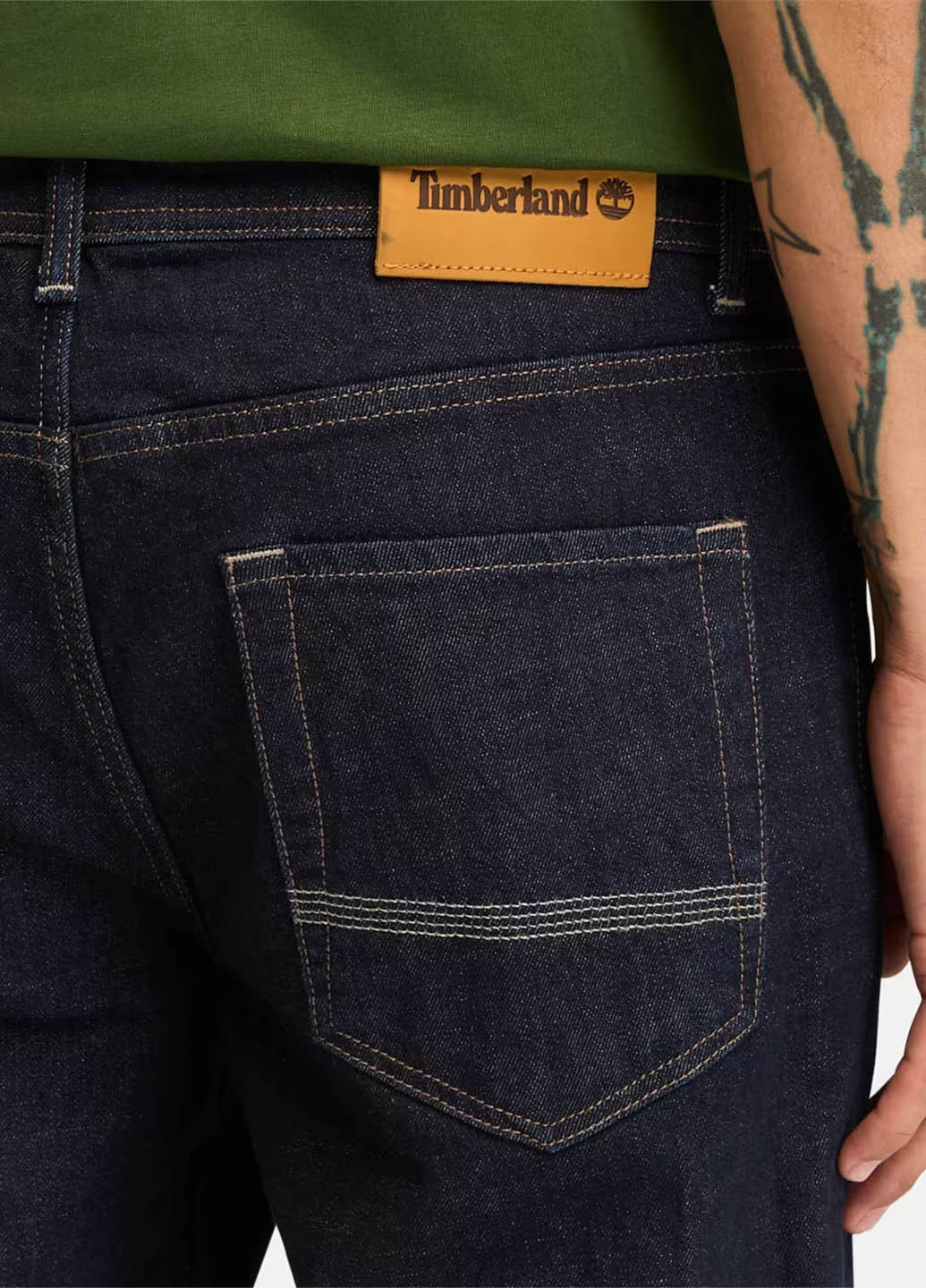 Темно-синие демисезонные прямые джинсы Sandown 5-Pocket Straight Denim Timberland