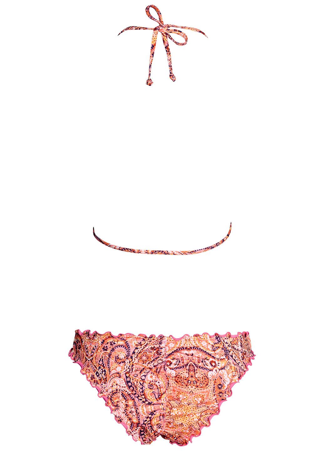 Светло-розовый летний купальник халтер H&M