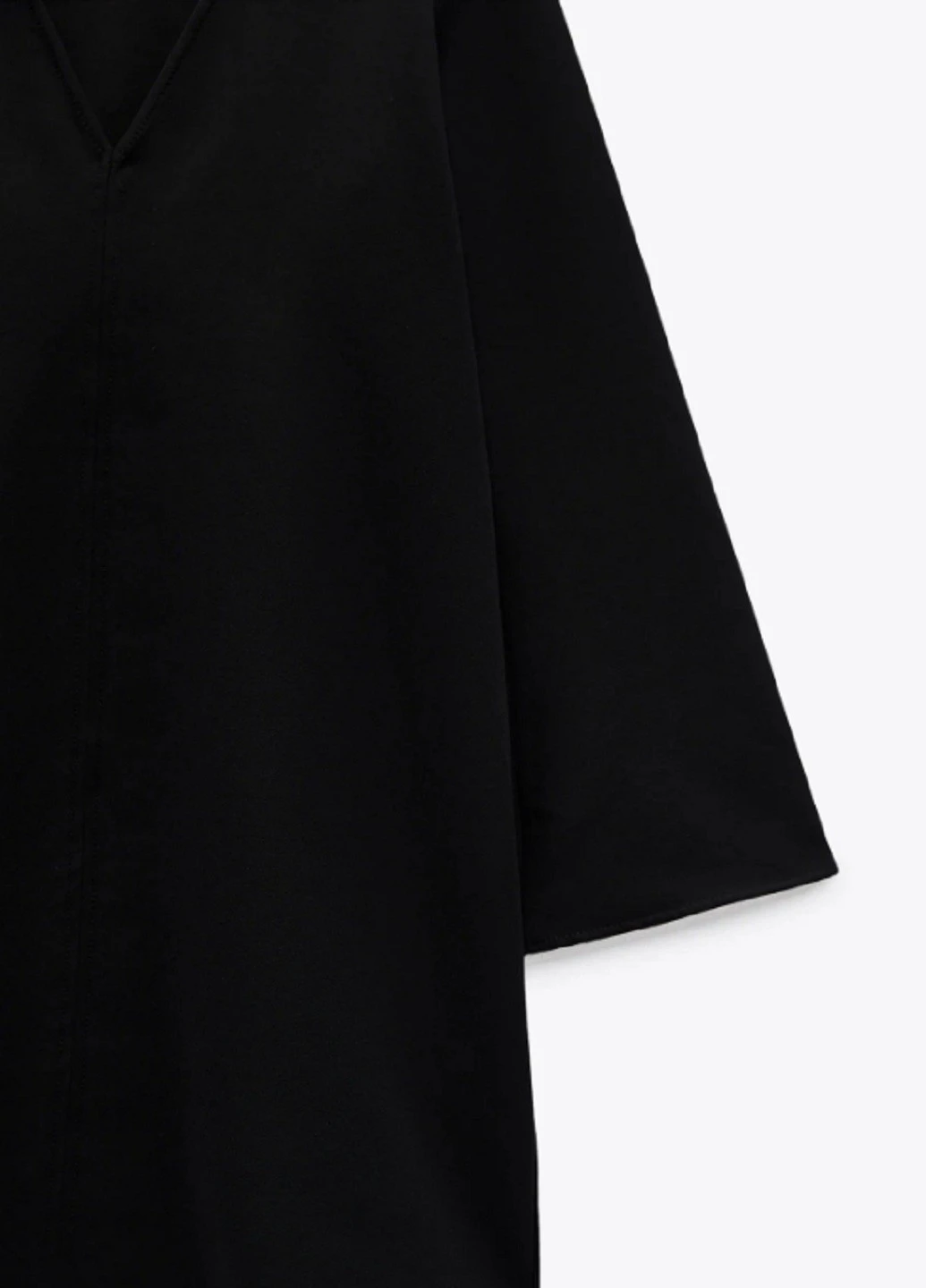 Черное кэжуал платье Zara однотонное